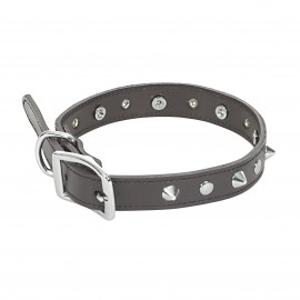 Collier à clous en Simili-cuir