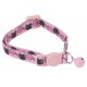 Collier réglable anti-étranglement en nylon à motifs Têtes de chat