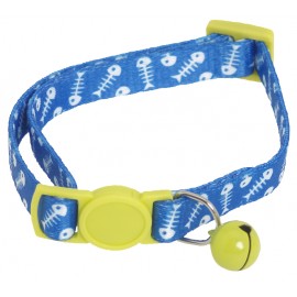 Collier réglable anti-étranglement en nylon à motifs Arêtes