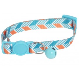Collier réglable anti-étranglement en nylon à motifs Géométriques